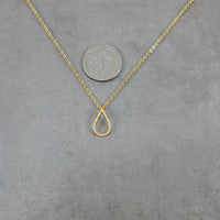Teardrop Gold Necklace