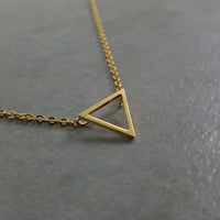 Triangle Gold Necklace