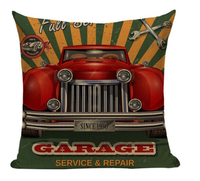 Retro Garage Service Repair Pillow Cover VC11