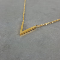 V Gold Necklace