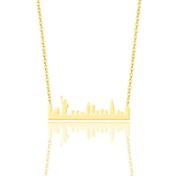 New York City Skyline Gold Necklace