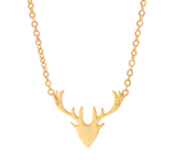 Elk Antler Gold Necklace