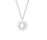 Sun Moon Silver Necklace