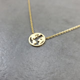Globe World Gold Necklace
