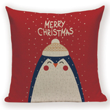 Merry Xmas Penguin Pillow Cover X9