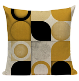 Yellow Variety Textures Pattern Pillow YG5
