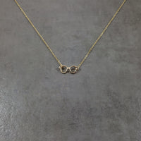 Glasses Gold Necklace